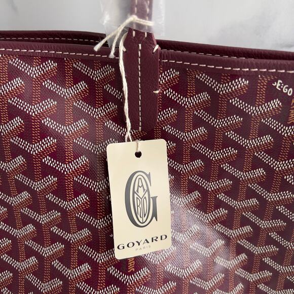 NWT!Goyard Burgundy Saint Louis GM Tote - Picture 3 of 11